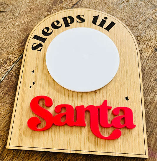 How many Sleeps til Santa Sign