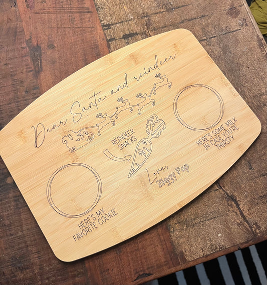 Custom Santa Treat Board