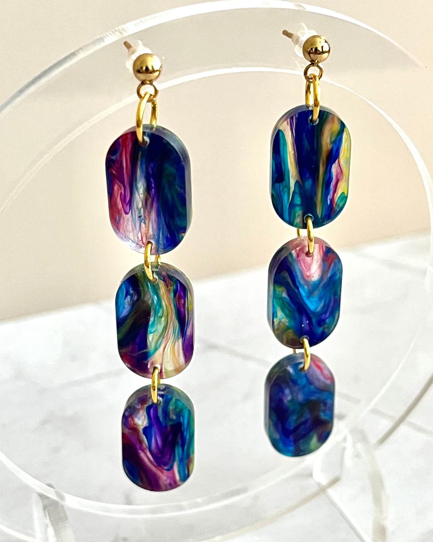 Trio Drop: Rainbow Swirl