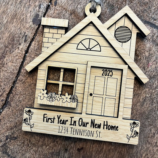 First Year In Our New Home Ornament