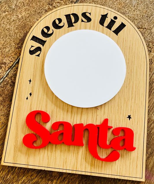 How many Sleeps til Santa Sign