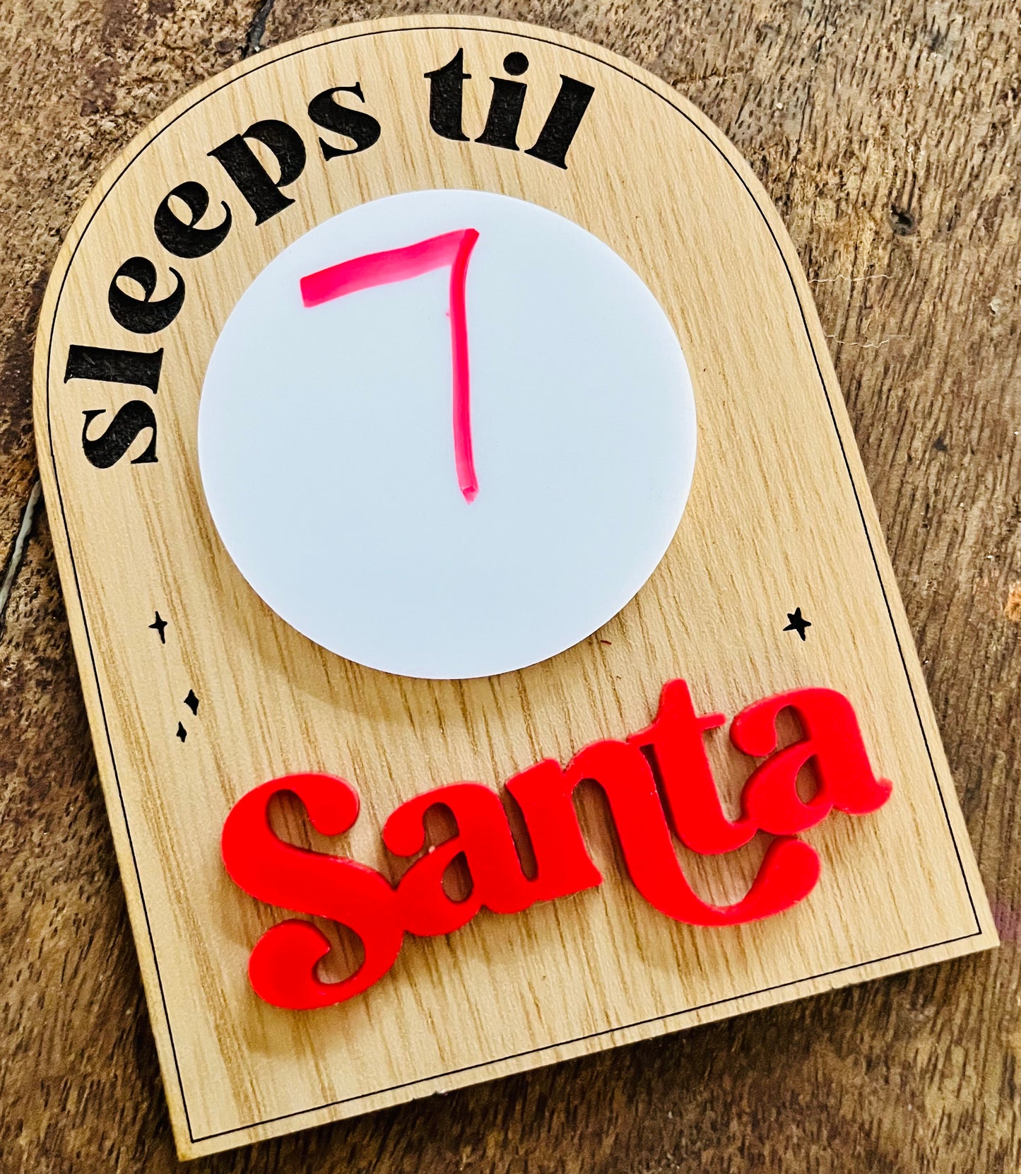 How many Sleeps til Santa Sign