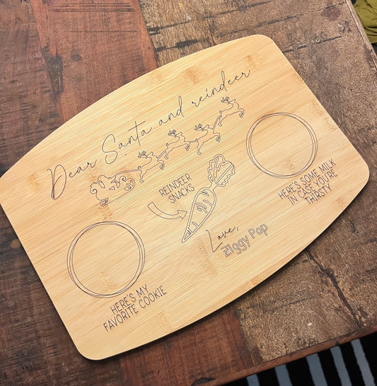 Custom Santa Treat Board