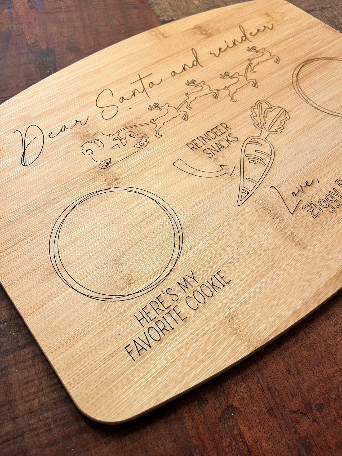 Custom Santa Treat Board