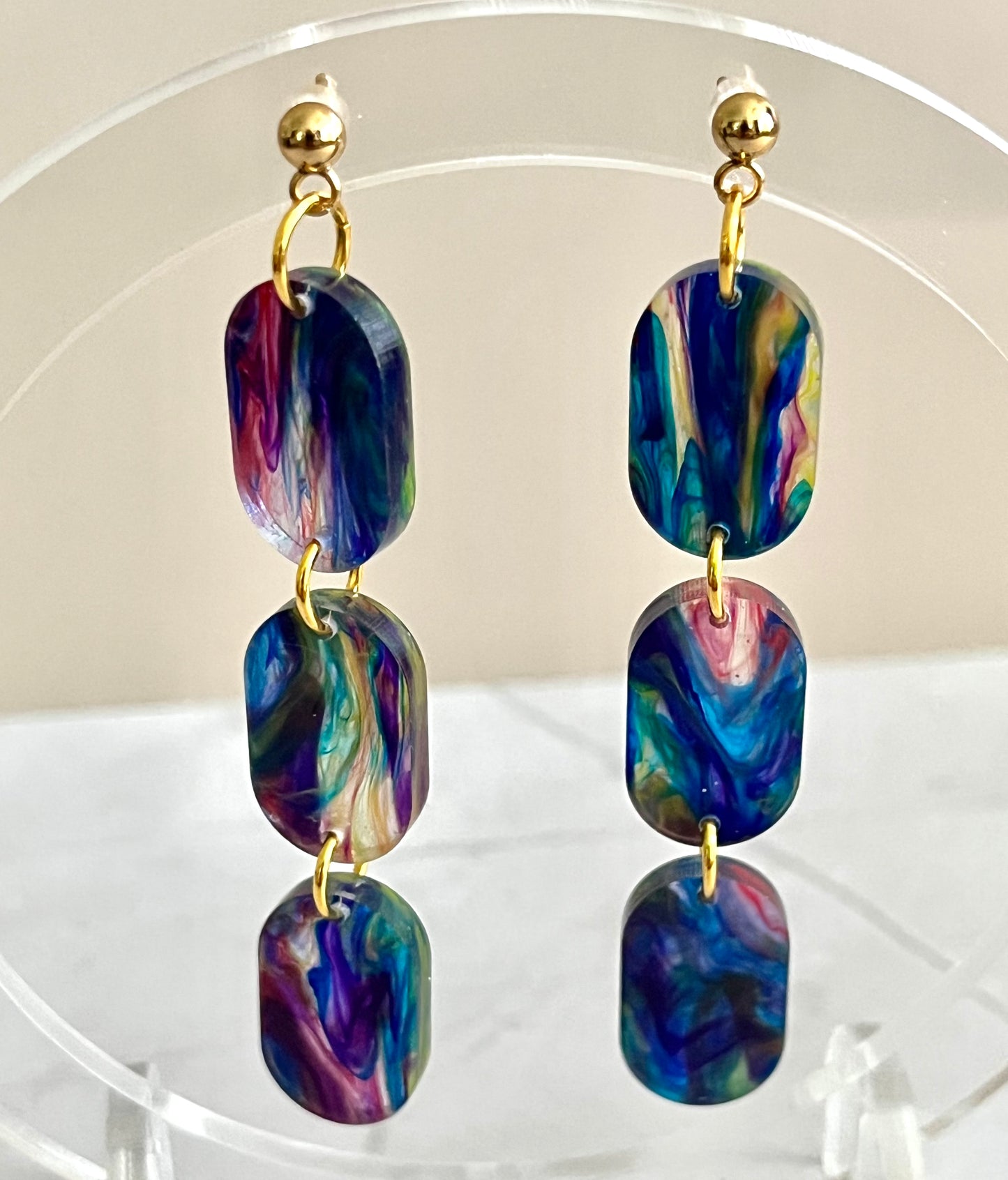 Trio Drop: Rainbow Swirl