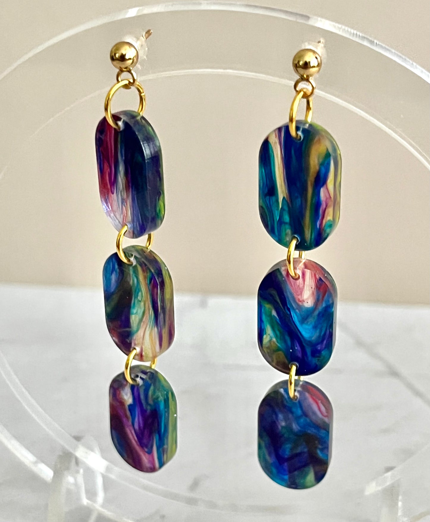 Trio Drop: Rainbow Swirl